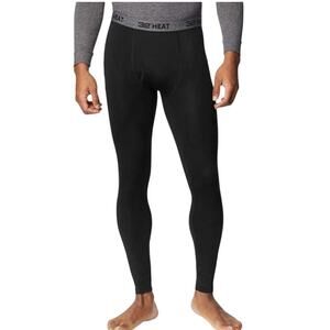 32 Degrees Heat Lightweight Thermal Legging Pant Mens Black Layering Size Small